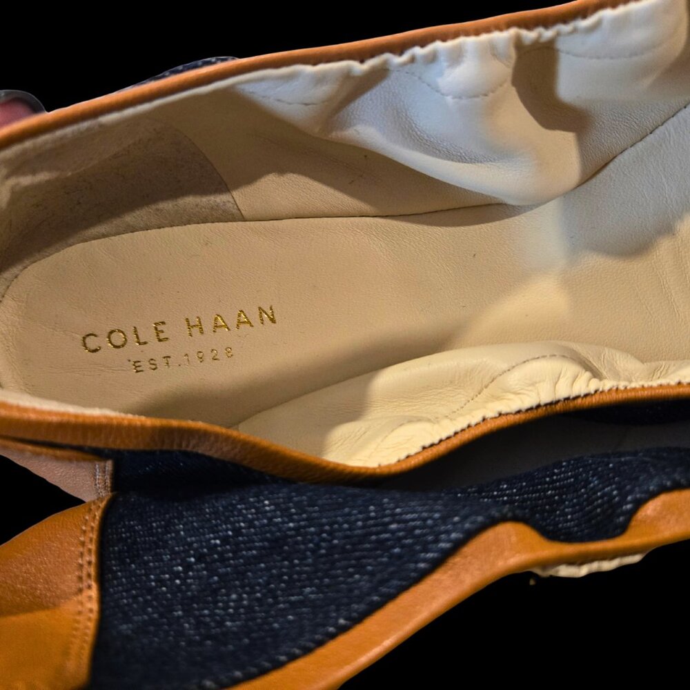 Cole Haan Denim Ballet Flats – Women’s Size 12 – Rare Size – Like New - Picture 7 of 13